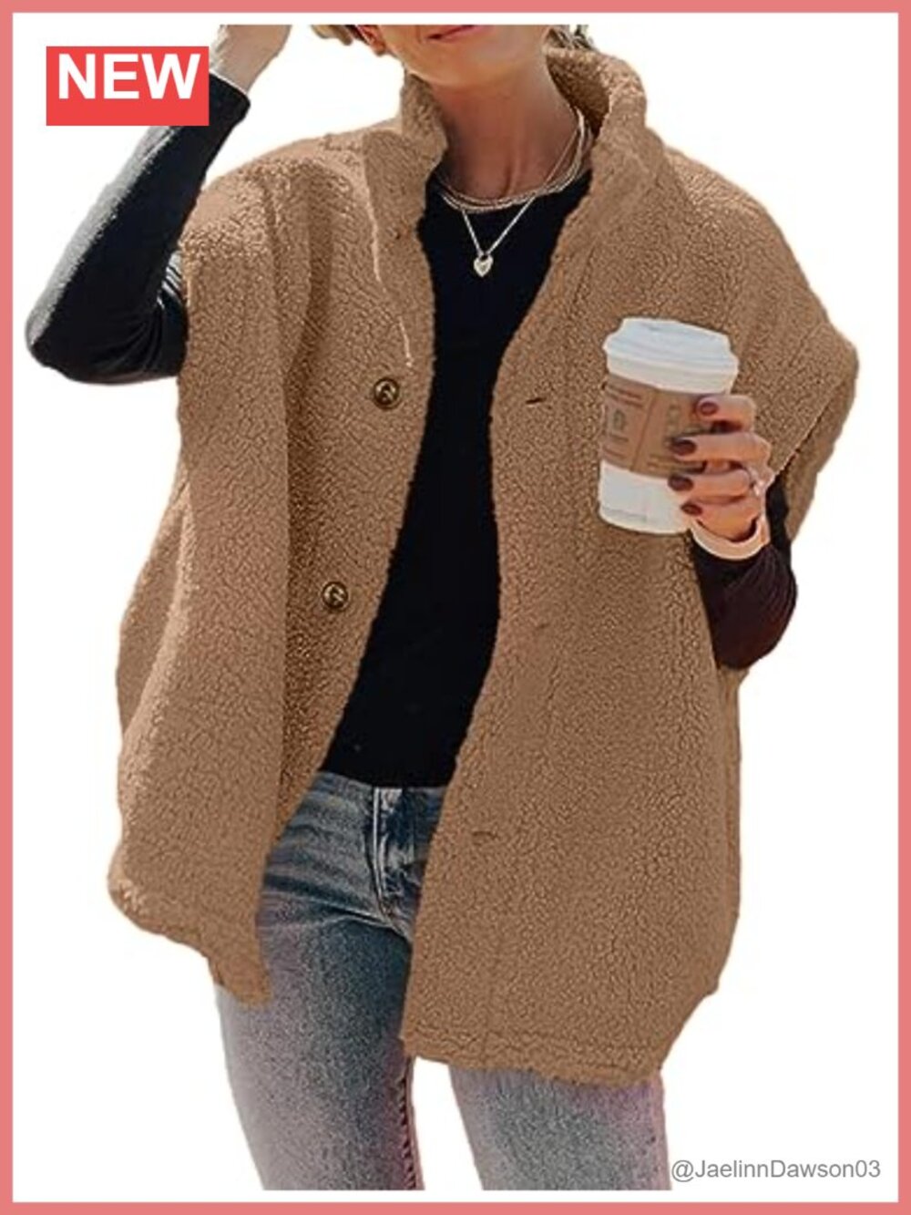 Fuzzy Fleece Sherpa Vest Oversized Casual Warm Sleeveless Jacket